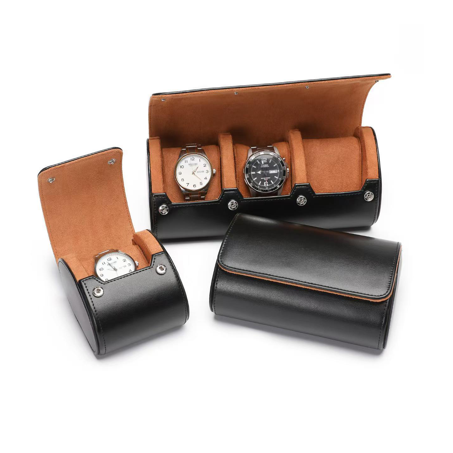 Premium Leather Watch Case - Tripple Watch