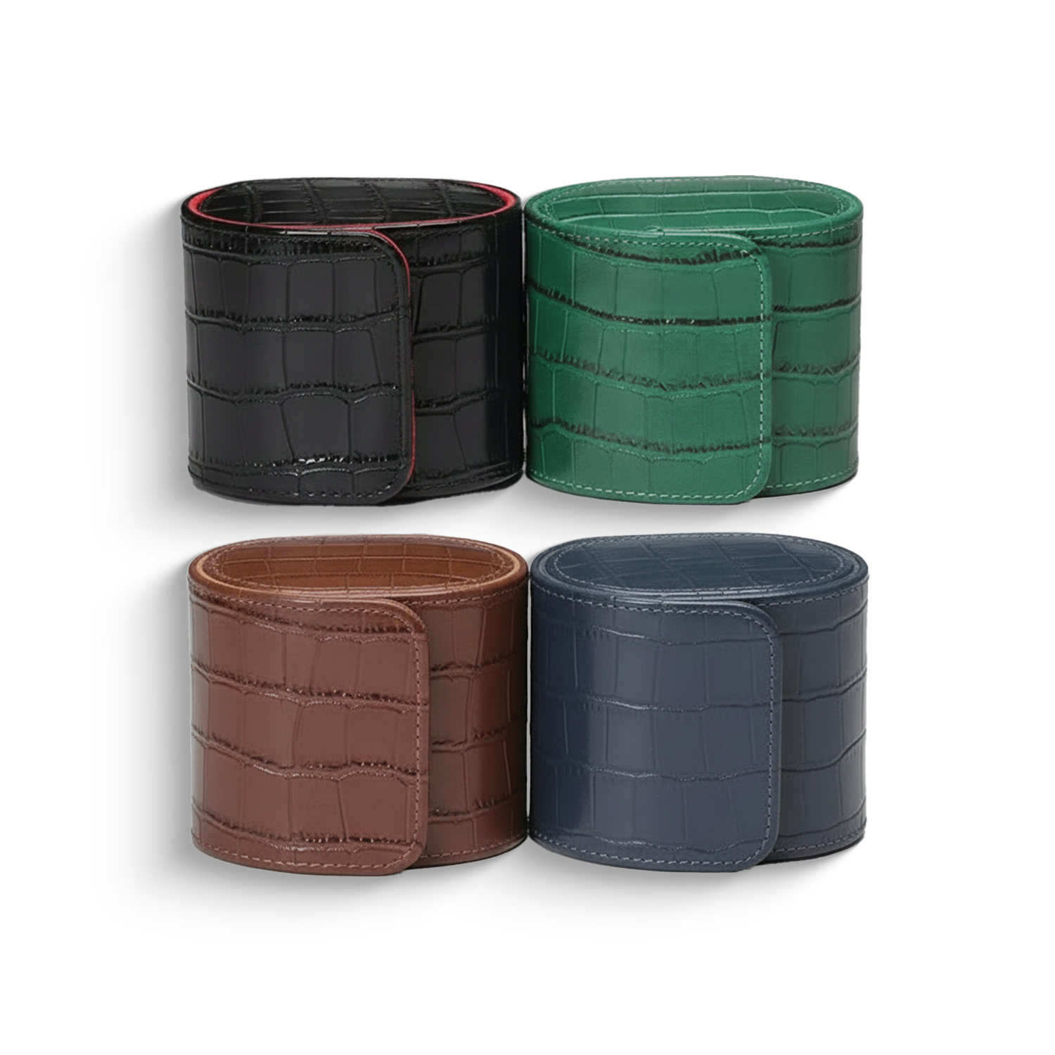 Patterned Premium Leather Watch Case - Single Watch