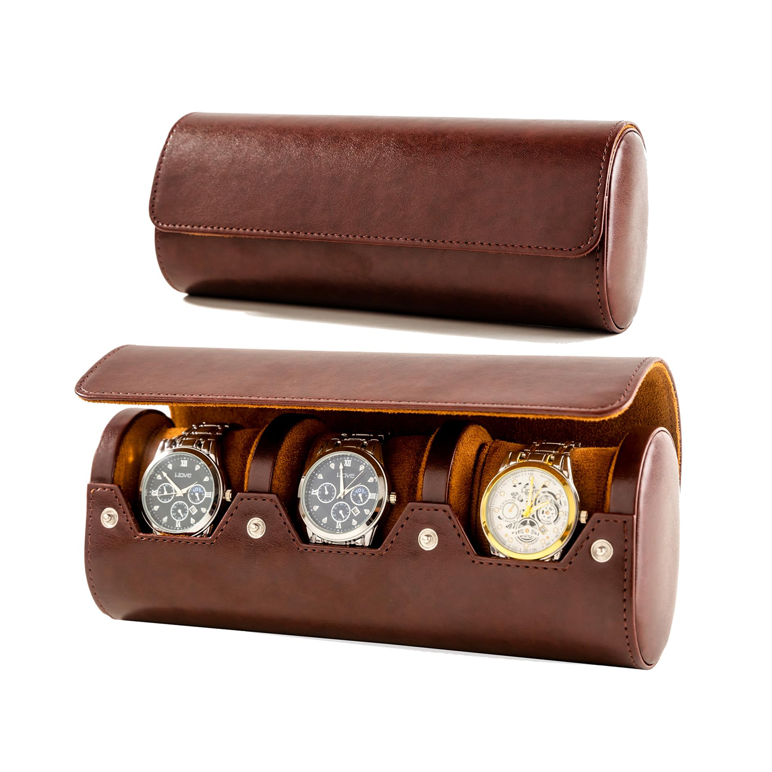 Premium Leather Watch Case - Tripple Watch