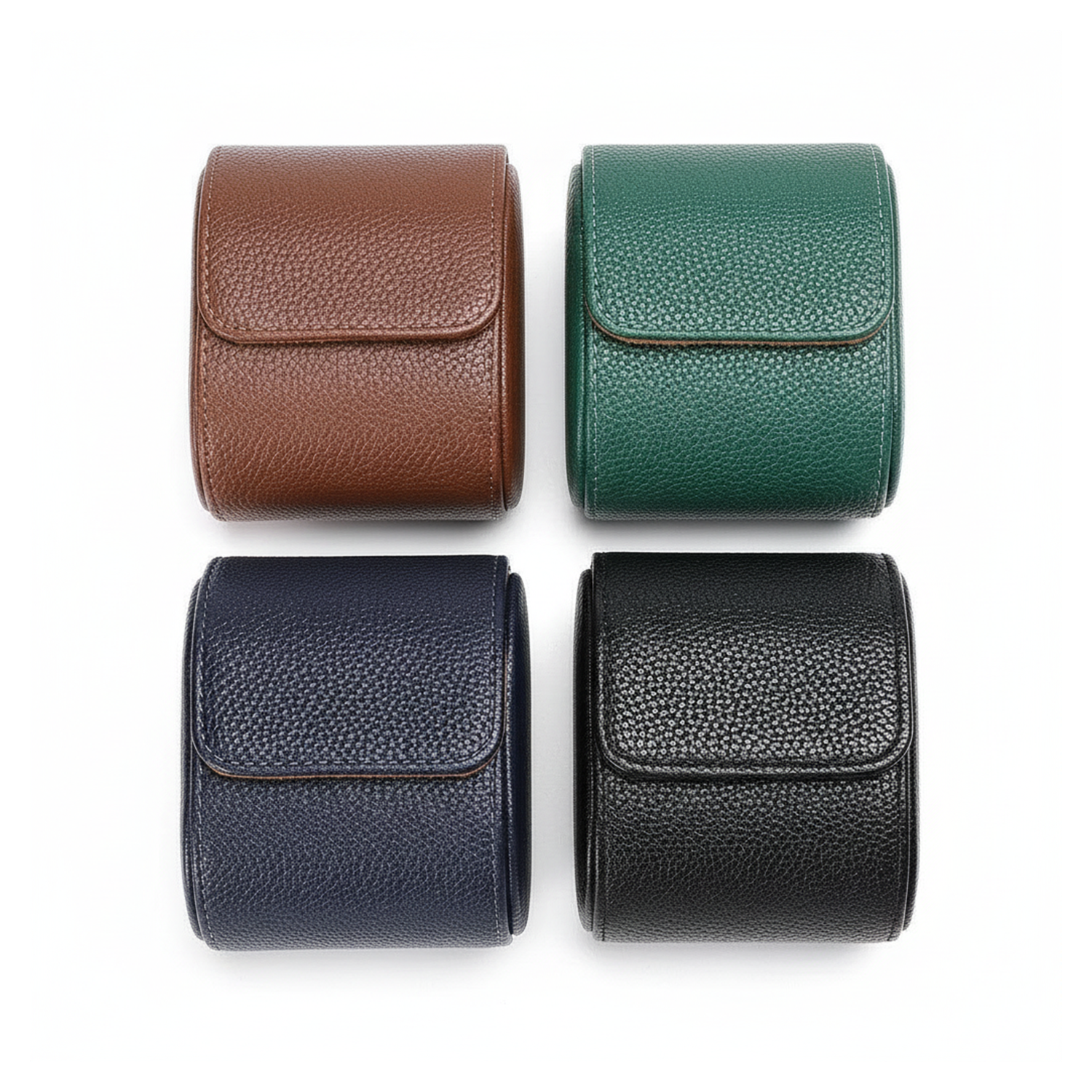 Textured Premium Leather Watch Case - Single Watch