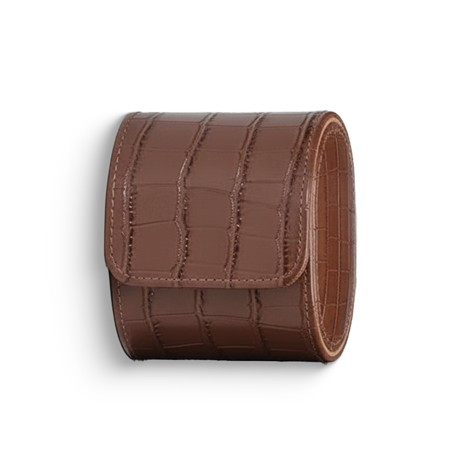 Patterned Premium Leather Watch Case - Single Watch